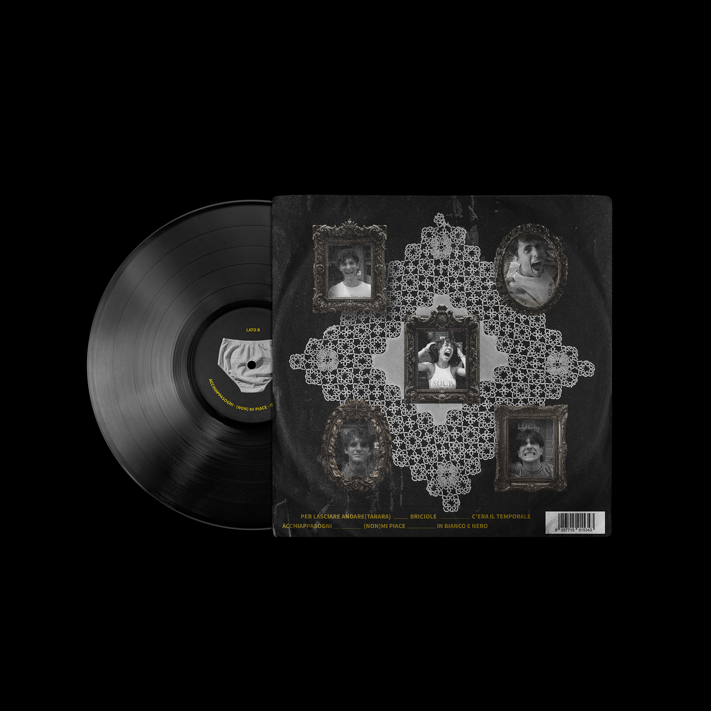 EP Preda dei Venti VAEVA – copertina retro vinile ufficiale
