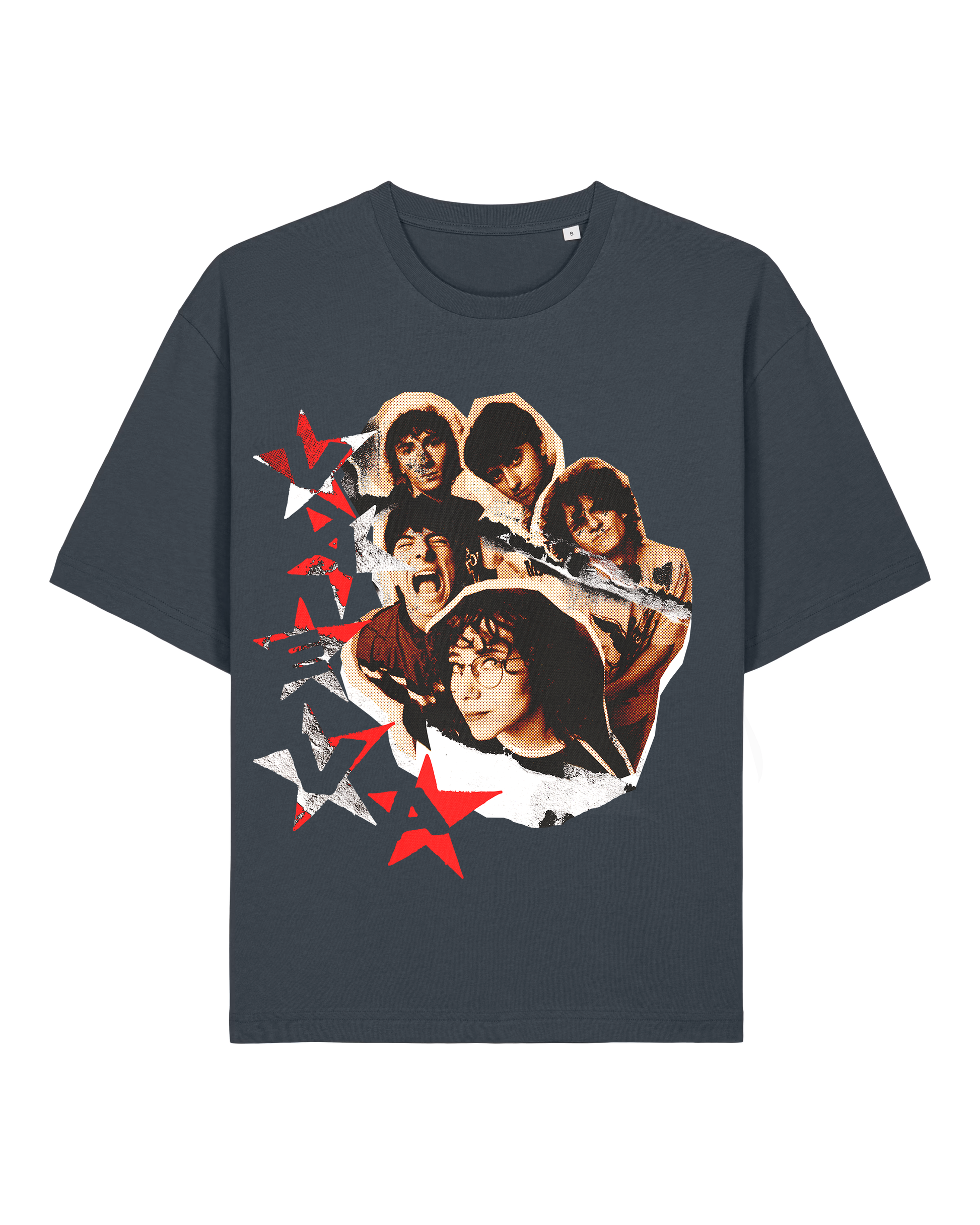 T-shirt ufficiale VAEVA "Uno Due Tre" – fronte su sfondo neutro